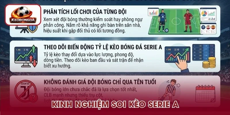 Kinh nghiệm soi kèo bóng đá Serie A