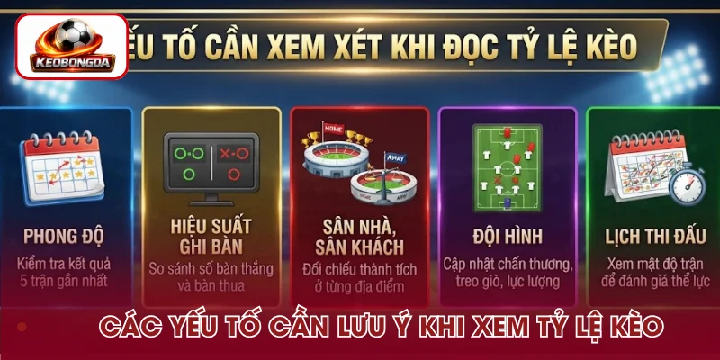 Những yếu tố ảnh hưởng đến cách đọc tỷ lệ kèo