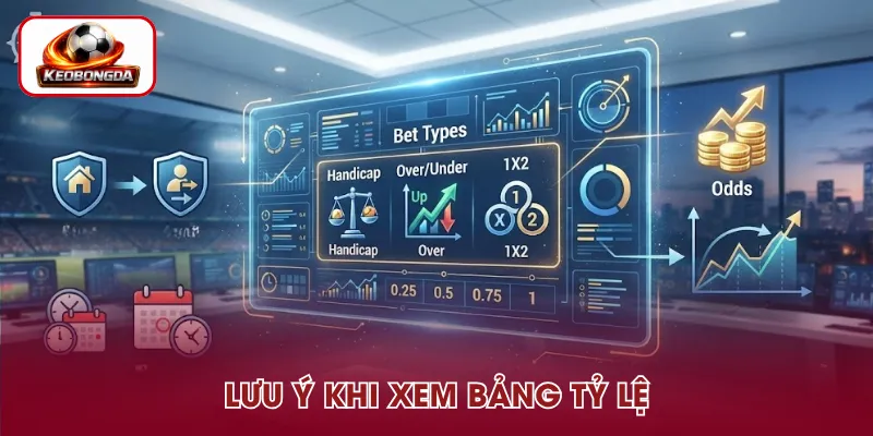 Các yếu tố cần lưu ý trên bảng tỷ lệ