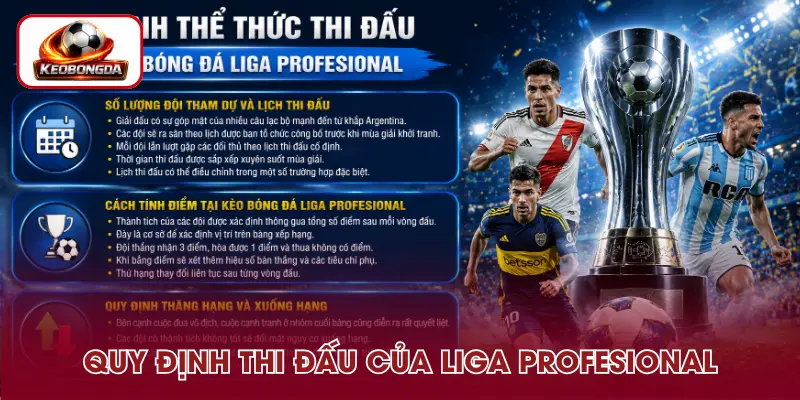 Thể thức thi đấu tại kèo bóng đá Liga Profesional 